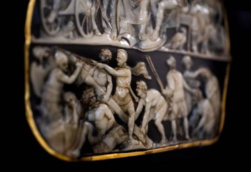 Picture of Gemma Augustea painted stone art